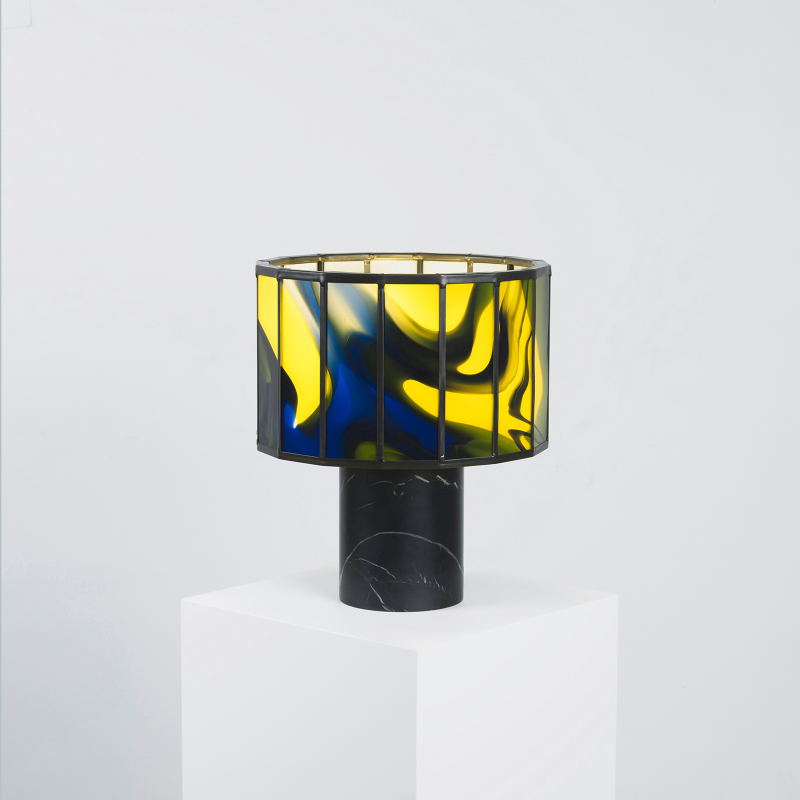 Stained Glass Table Light 136 / Stained Glass Lights by Maarten De